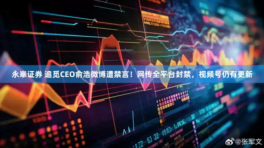 永崋证券 追觅CEO俞浩微博遭禁言！网传全平台封禁，视频号仍有更新